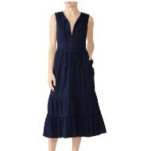 Greylin Celine Fringe Trim Midi Dress